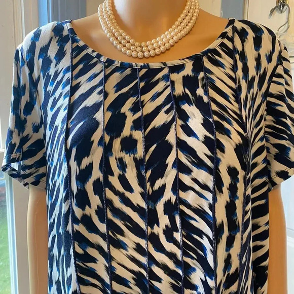 Established 1962 Stretchy Boho Casual Summer Beach Top Blouse Women Plus 3X - Picture 4 of 5